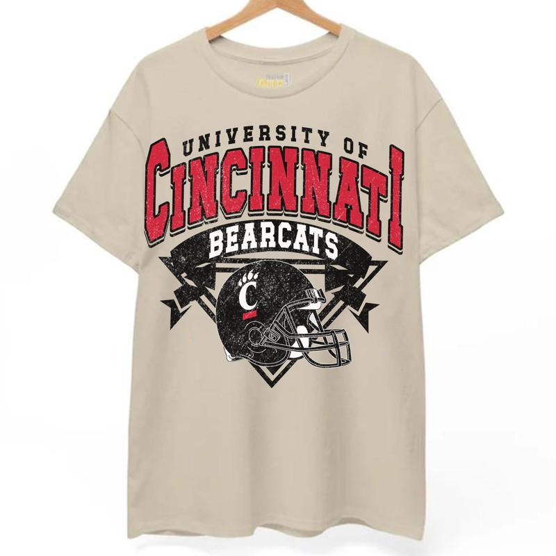 Cincinnati Bearcats Vintage Football NCAA Sweatshirt - Tshirt - Hoodie, University of Cincinnati Unisex Football NCAA Shirt, Unisex Vintage NCAA Shirt