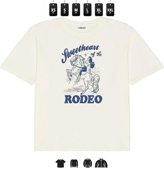 Rodeo, Sweetheart of Rodeo T-Shirt - Unisex Graphic Apparel, Playful Gift for Country Music Lovers, Twirling Dance Fashion and Trend
