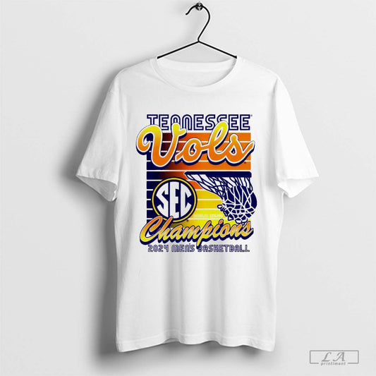 Tennessee Vols MenÃ¢â‚¬â„¢s Basketball 2024 Sec Champions Vintage Shirt