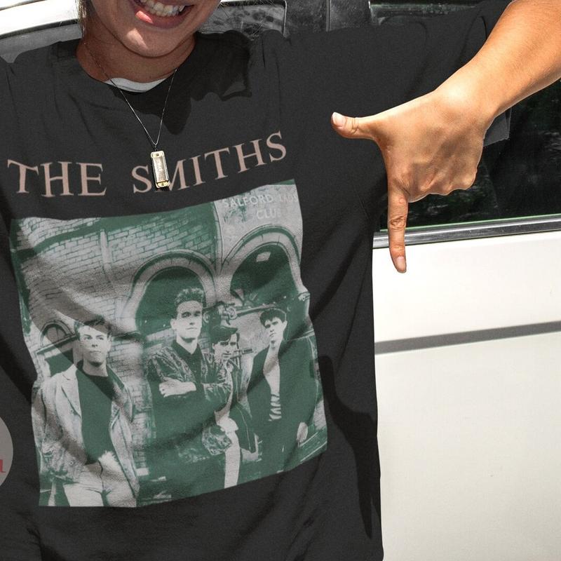 The Smith Unisex T-Shirt, Meat Is Murder Album Tee, Music Band Graphic Shirt - Rock Music Merch, Vintage Gift Cotton Fabric