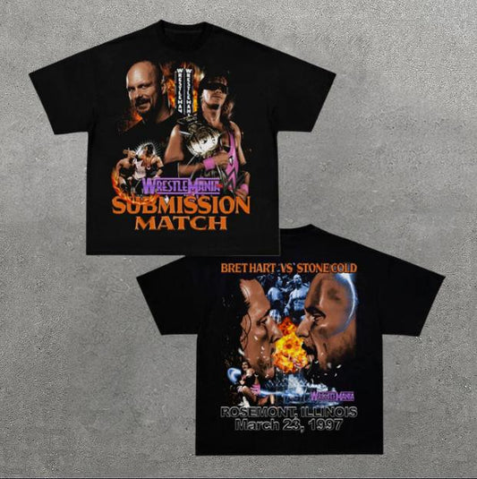 VINTAGE TEE  WRESTLEMANIA 13, Double Sided Prints Vintage T-Shirt, Wrestler Shirt, WWE Shirt, Y2k Shirt, Vintage Graphic Tee, Unisex T-Shirt, Gift For