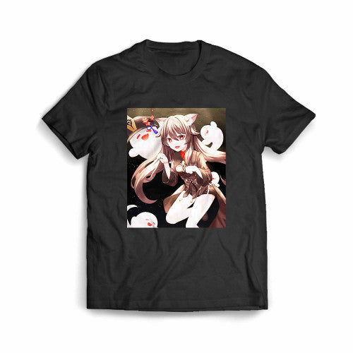 Envy Anime Girls Genshin Impact Hutao Genshin Impact Cat Men's T-Shirt