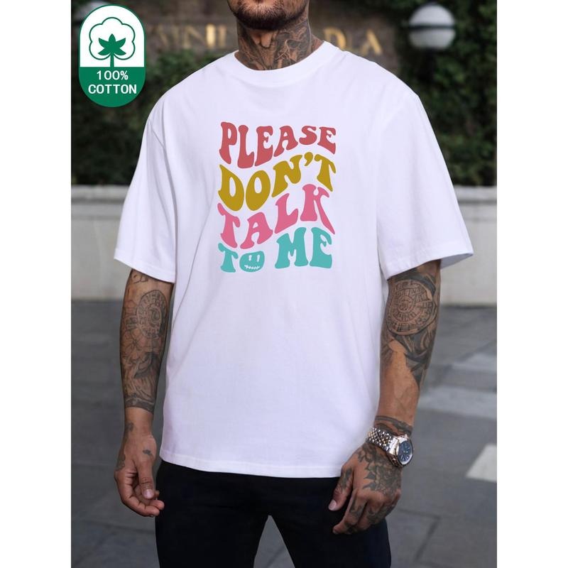 fashion American loose niche casual pattern printed men's summer high-quality cotton fashion retro T-shirt Made in USA...