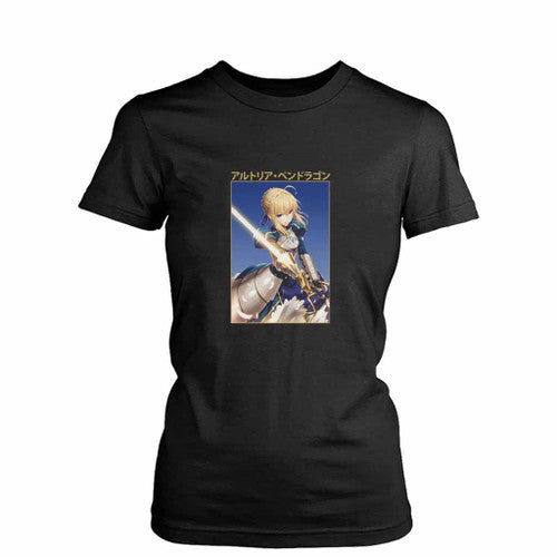 Fate Stay Night Saber Anime Love You Womens T-Shirt Tee