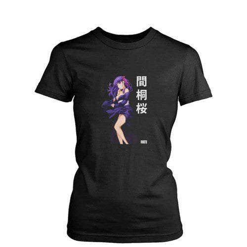 Fate Stay Night Sakura Matou Anime Love You Womens T-Shirt Tee