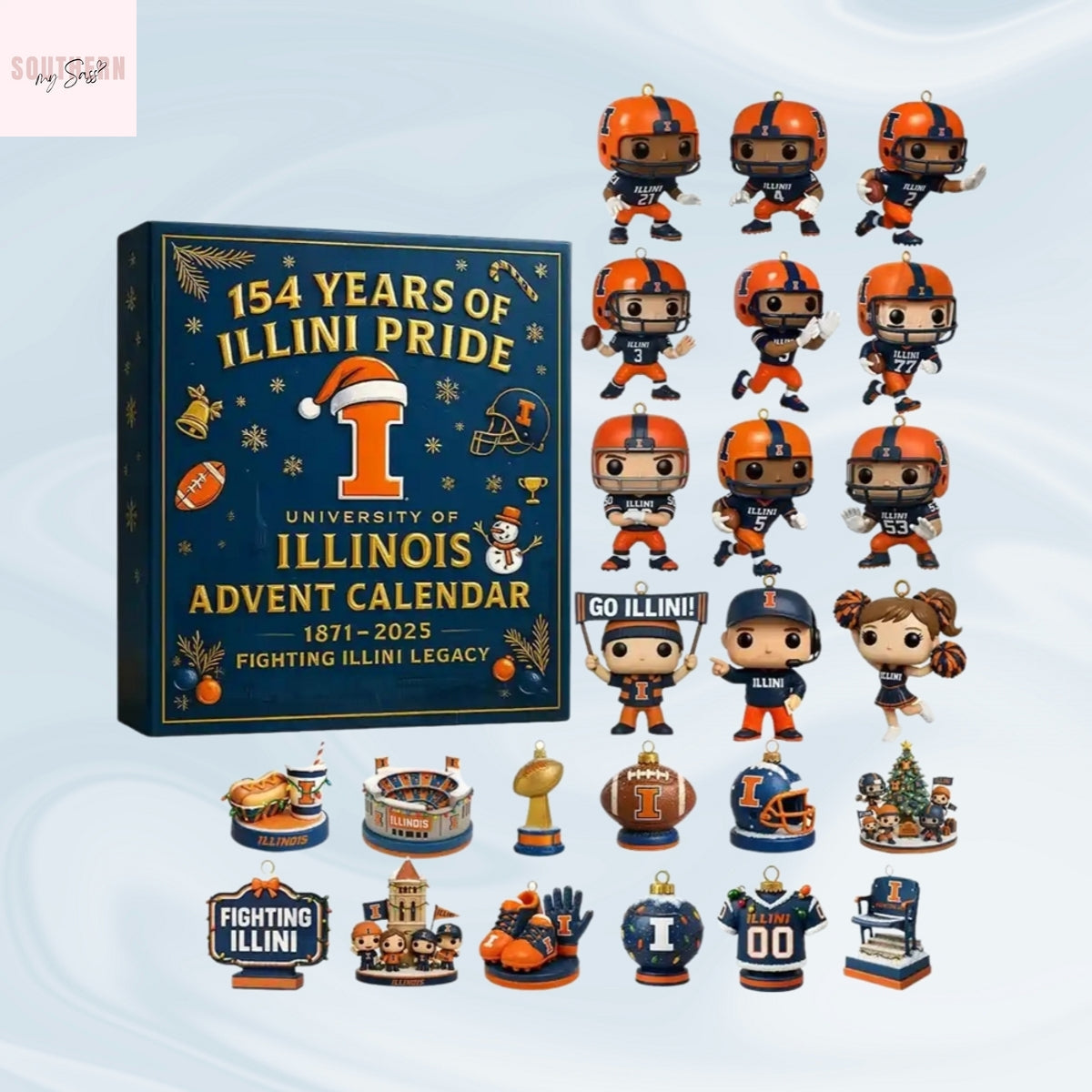Fighting Illini University Of Illinois 154 Years Of Illini Pride Advent Calendar