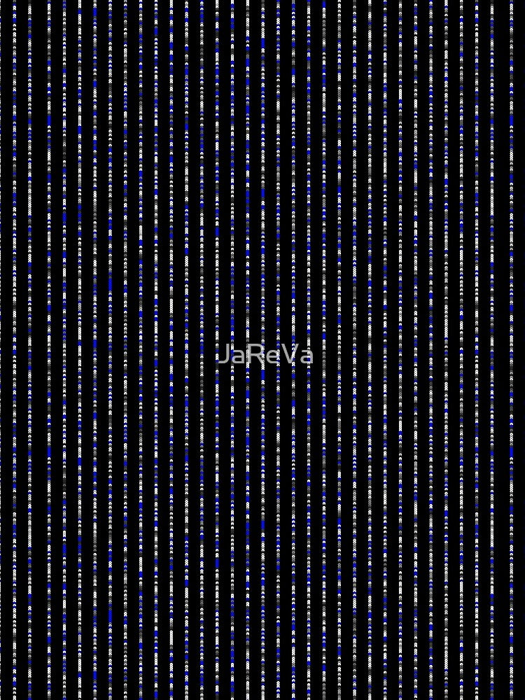 Printed image of silver-blue sequins - vertical stripes on black background by JaReVa