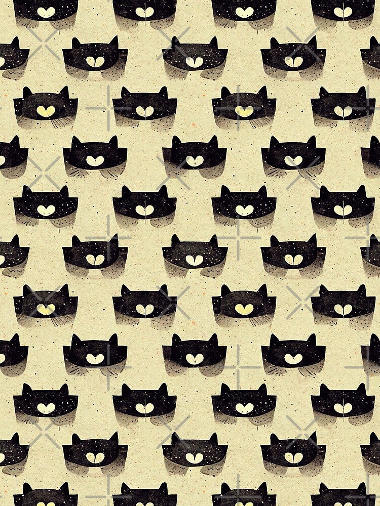 Cat Abstract style pattern 38 regular grid by KoolArtDistrict