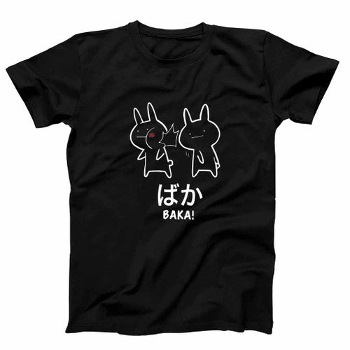 Funny Anime Baka Rabbit Slap Mens T-Shirt Tee