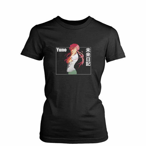 Future Diary Yuno Gasai Anime Logo Art Womens T-Shirt Tee