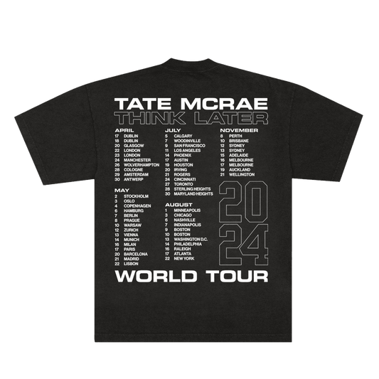 Tate McRae Merch Shirt Tate McRae Think Later World Tour 2024 T-Shirt Canadian Music Fan Gifts