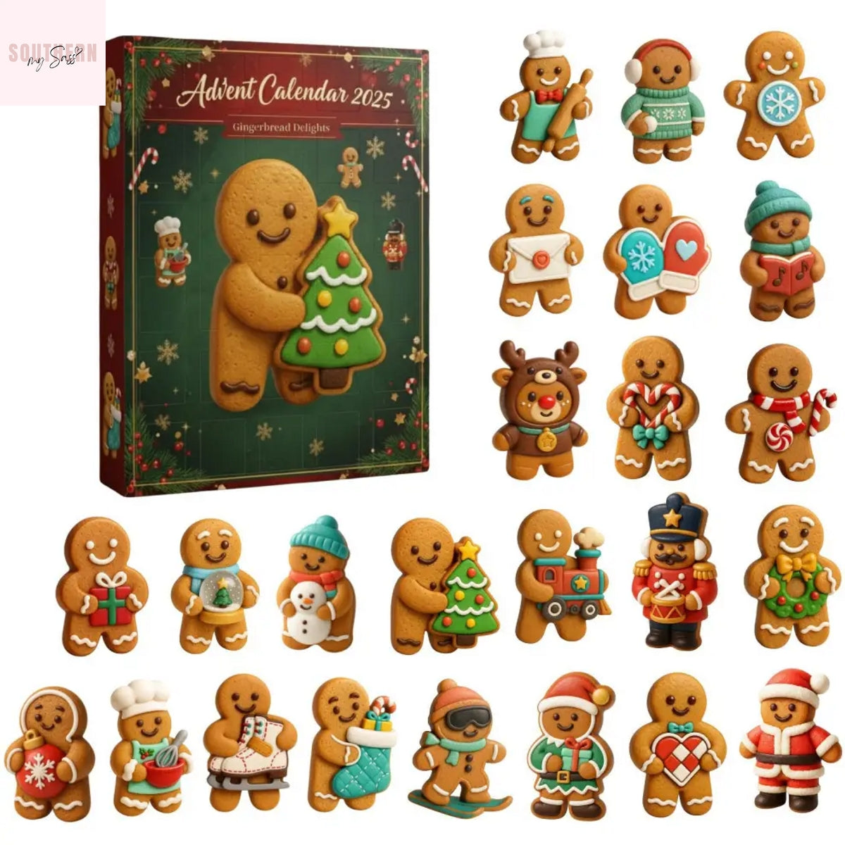 Gingerbread Man Advent Calendar 2025