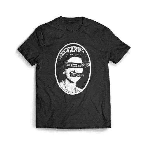 God Save Queen Vintage Album Sex Pistols Tour Men's T-Shirt
