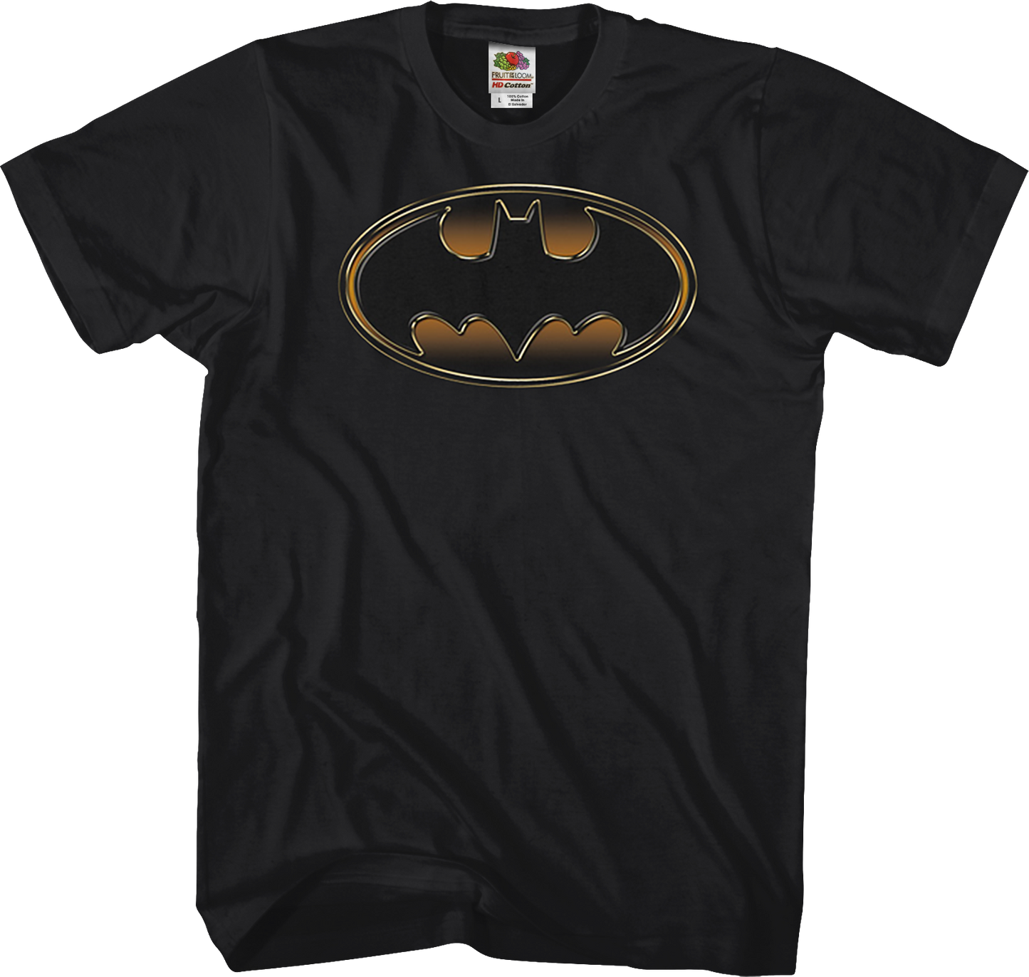 Gold and Black Logo Batman T-Shirt