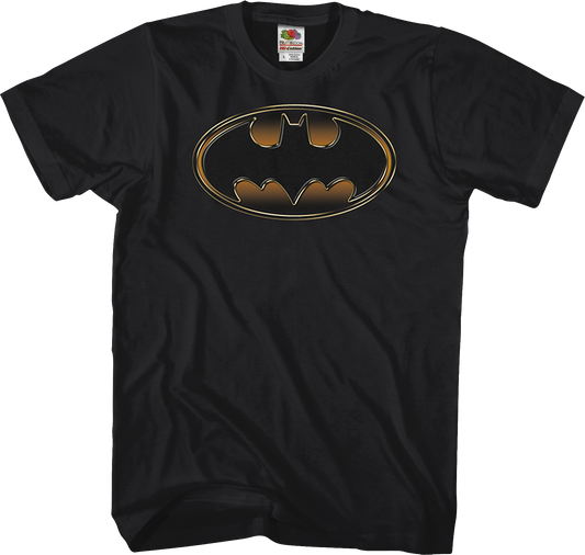 Gold and Black Logo Batman T-Shirt