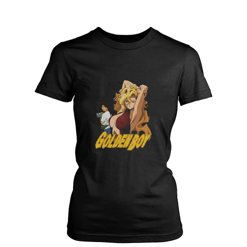 Golden Boy Retro Anime Madame President Kintaro Oe Manga Waifu Womens T-Shirt Tee