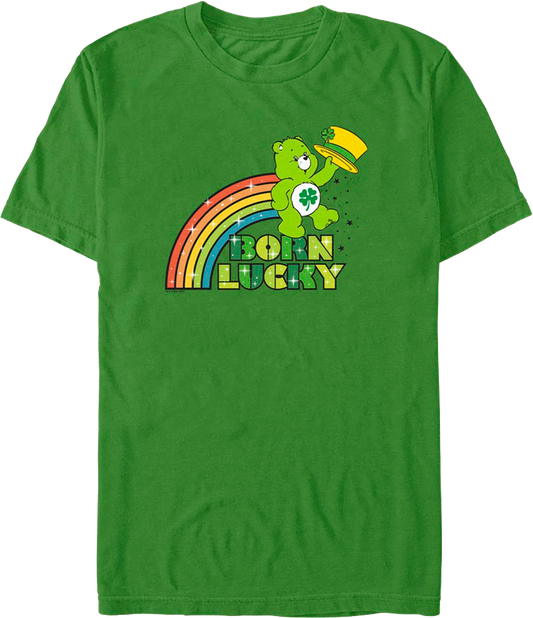 Good Luck Bear Born Lucky Care Bears T-Shirt