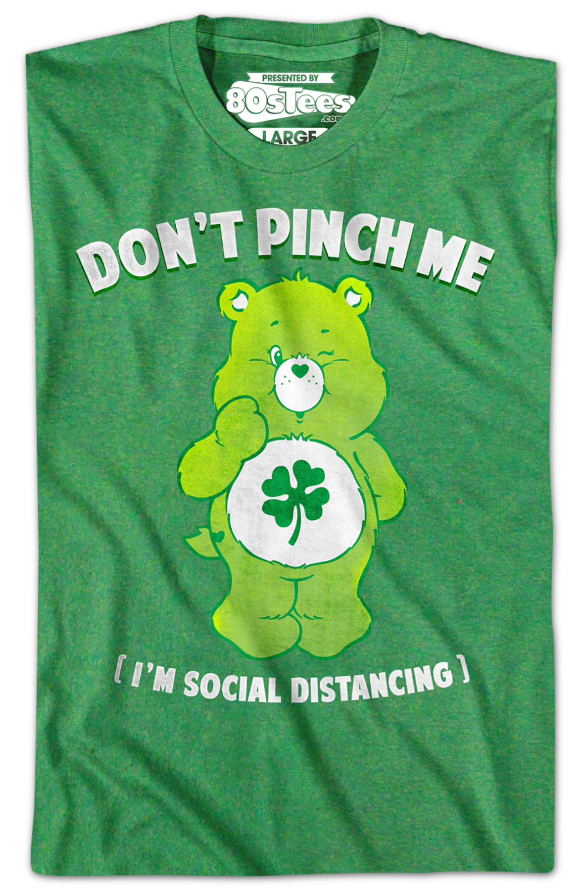 Good Luck Bear Don't Pinch Me I'm Social Distancing Care Bears T-Shirt