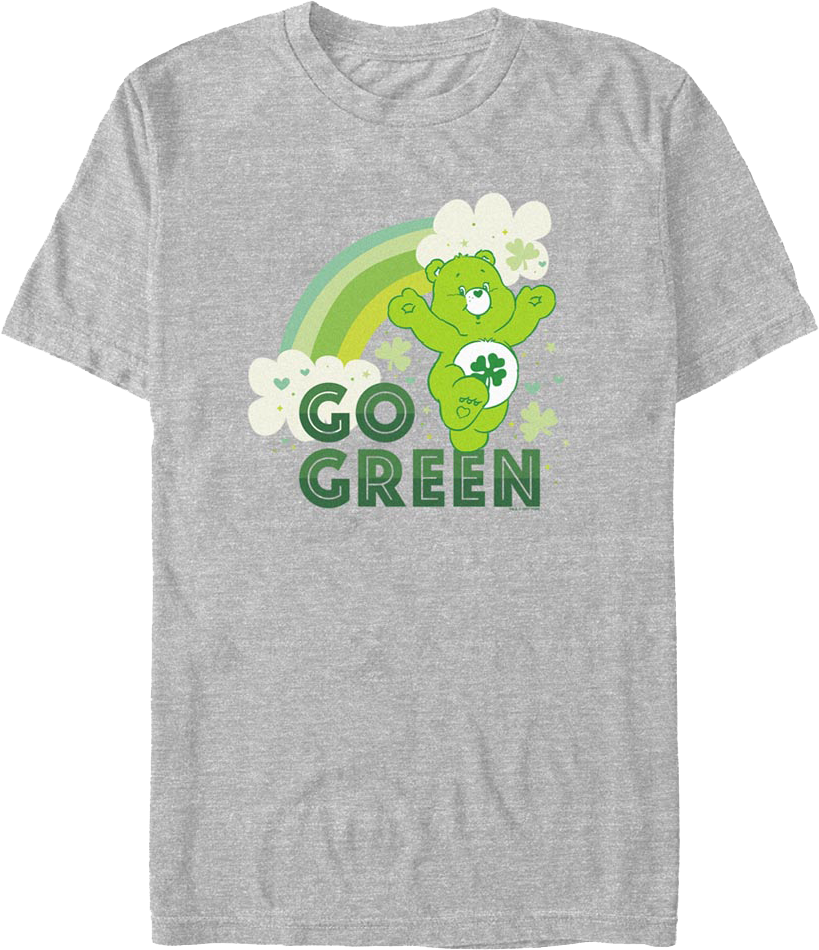 Good Luck Bear Go Green Care Bears T-Shirt