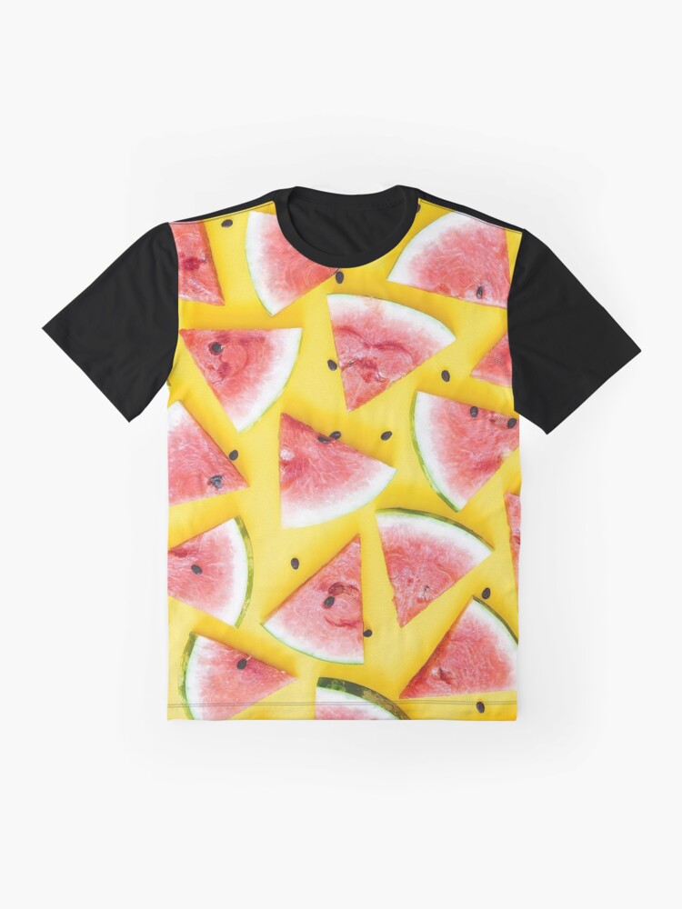 Watermelon Yellow - Pattern,Painting,Design, Illustration Graphic T-Shirt