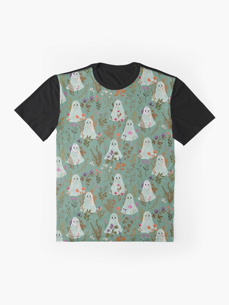 Ghosts Garden - Autumn Spirit - Teal - Katherine Quinn Graphic T-Shirt