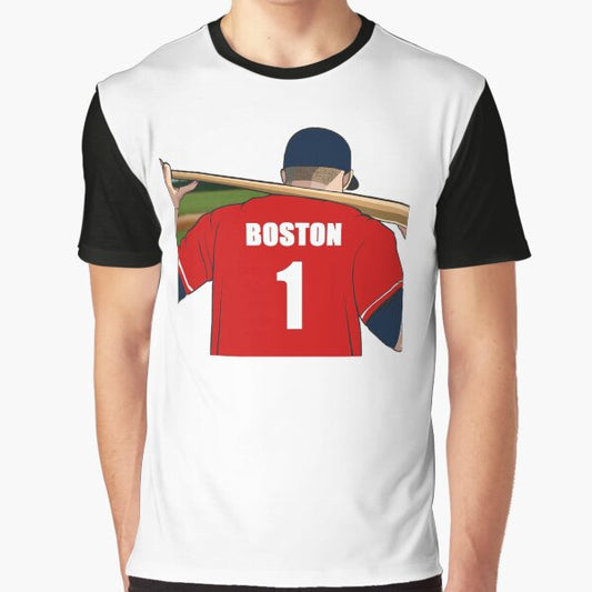 Boston Baseball Jersey Number 1 Fan Graphic T-Shirt