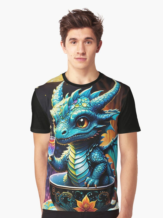 Dragon baby in cups Graphic T-Shirt