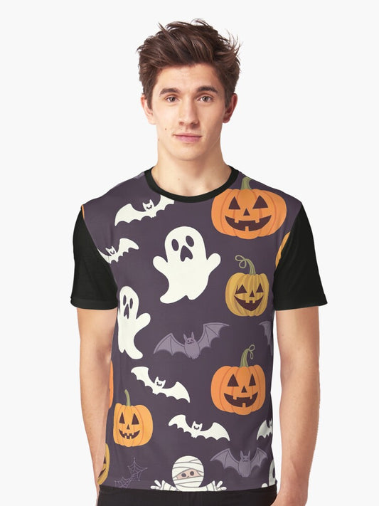 Halloween Phone Case for iPhone 14 Pro Max Anti-Yellowing Clear Soft TPU + Black Camera Frame Protection Anti-Scratch Shockproof Phone Cover with Skull Bat Pumpkin Pattern Graphic T-Shirt Style003