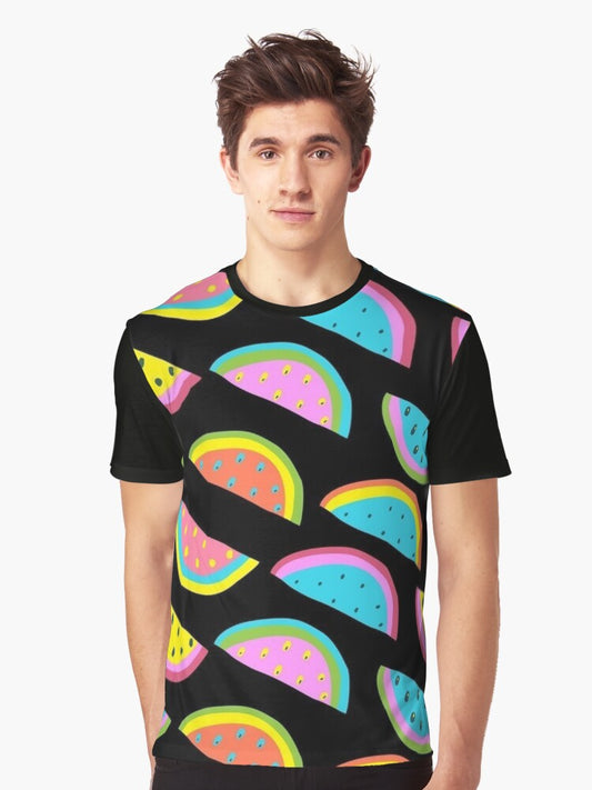 Neon Watermelon Graphic T-Shirt
