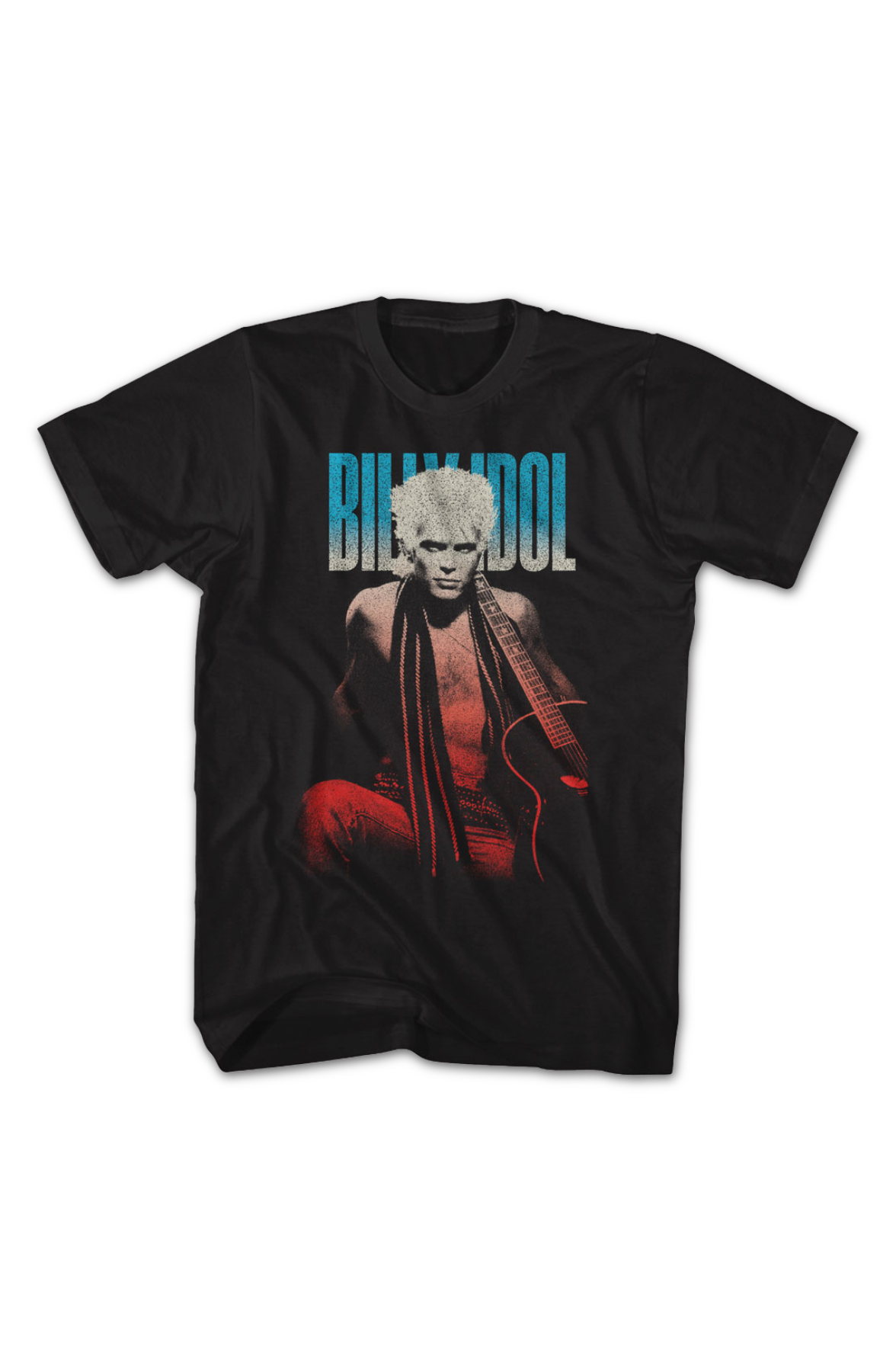 Gradient Guitar Pose Billy Idol T-Shirt