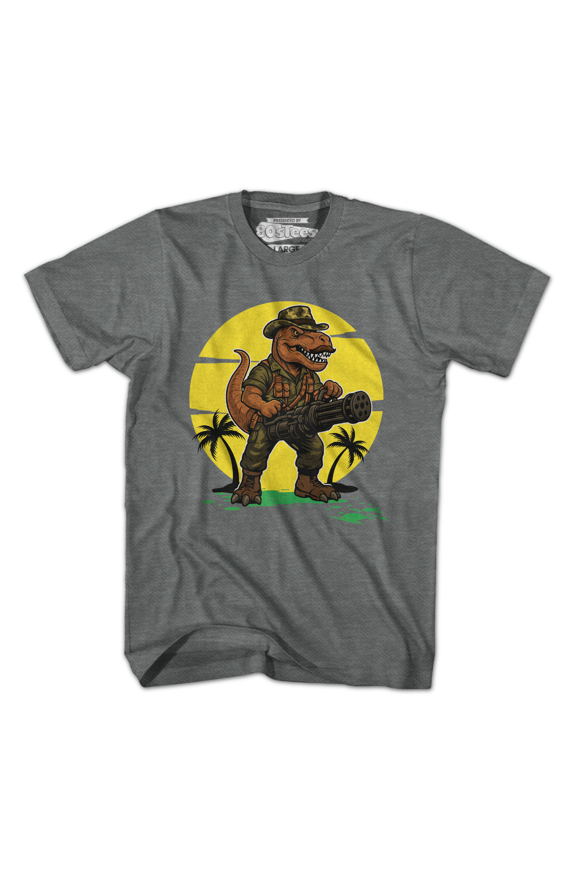 Graphite Heather Simple Sexual Tyrannosaurus T-Shirt