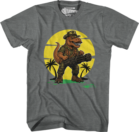 Graphite Heather Simple Sexual Tyrannosaurus T-Shirt