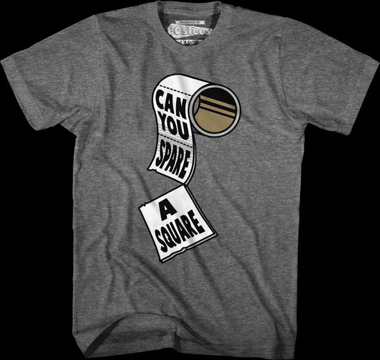 Gray Can You Spare A Square Seinfeld T-Shirt