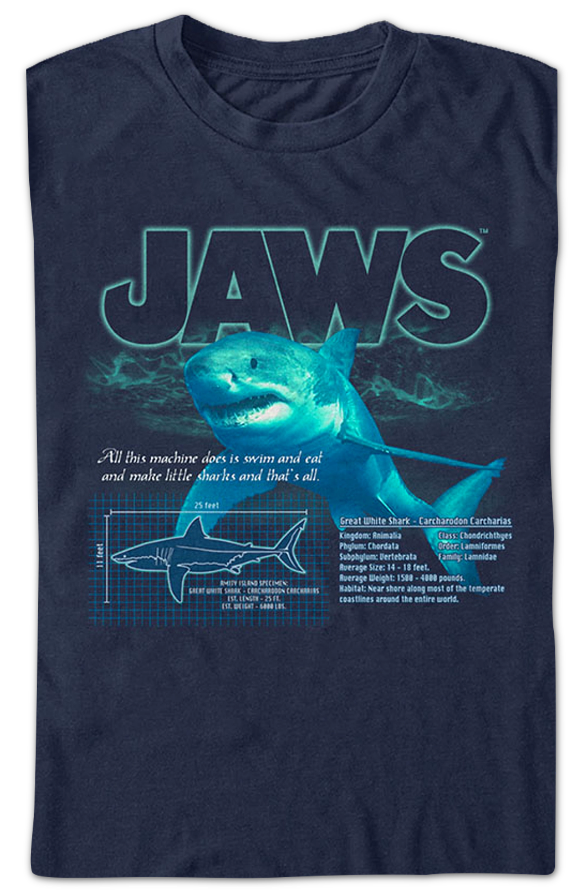 Great White Shark Jaws T-Shirt