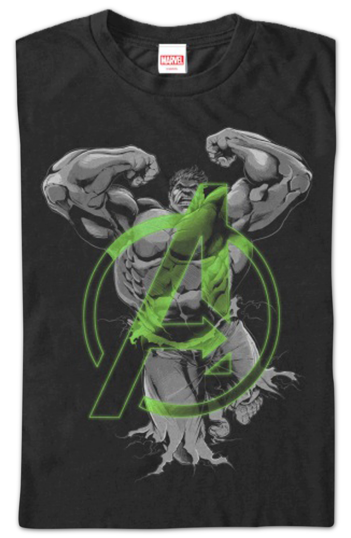 Green Avengers Logo Incredible Hulk T-Shirt