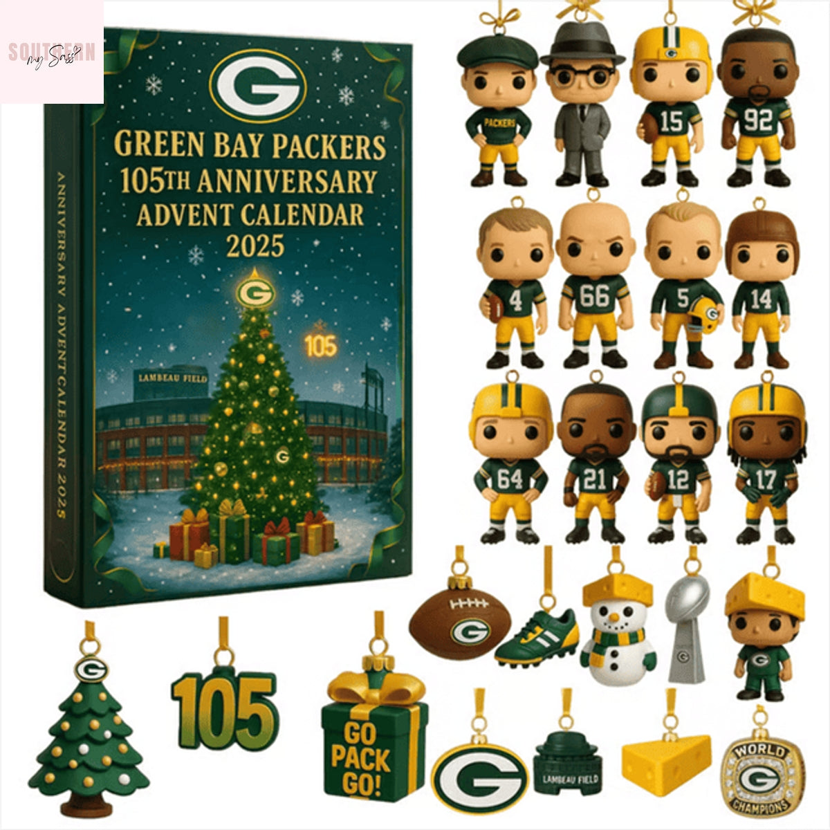 Green Bay Packers 105th Anniversary 2025 Advent Calendar