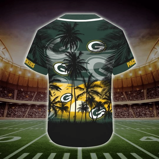Green Bay Packers Tropical Baseball Jersey Gifts for Fans - lylyprint.com
