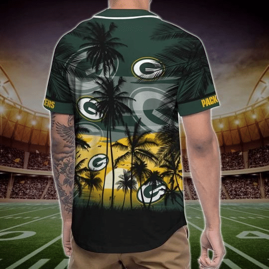 Green Bay Packers Tropical Baseball Jersey Gifts for Fans - lylyprint.com