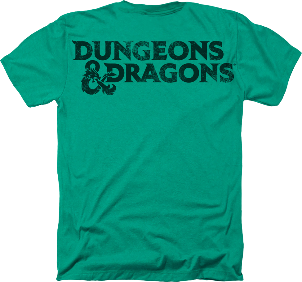 Green Big Print Logo Dungeons & Dragons T-Shirt