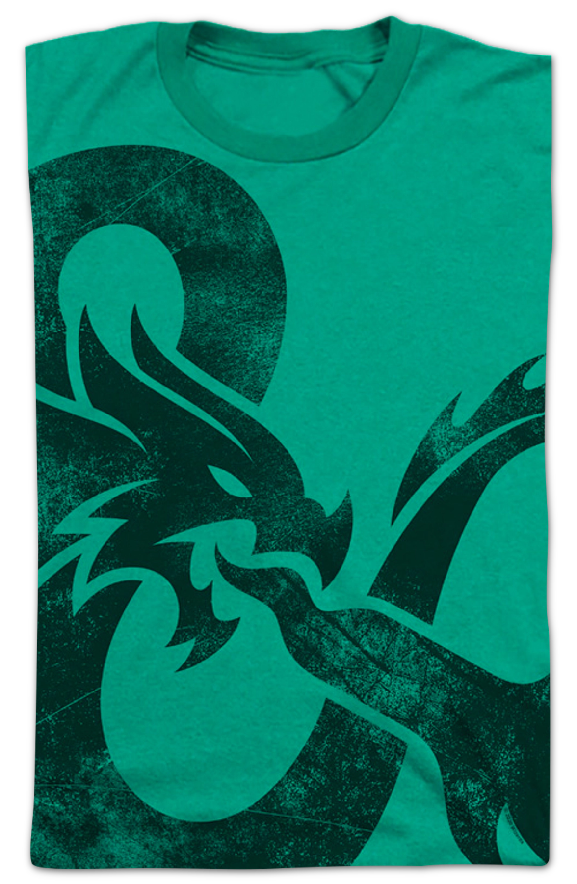 Green Big Print Logo Dungeons & Dragons T-Shirt