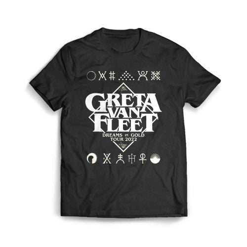 Greta Van Fleet Dreams In Gold Tour 2022 Men's T-Shirt