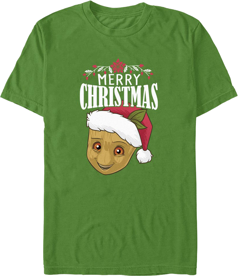 Groot Merry Christmas Guardians of the Galaxy T-Shirt