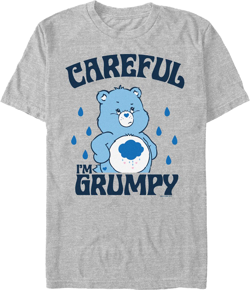 Grumpy Bear Careful Warning Care Bears T-Shirt