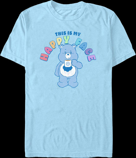 Grumpy Bear This Is My Happy Face Care Bears T-Shirt