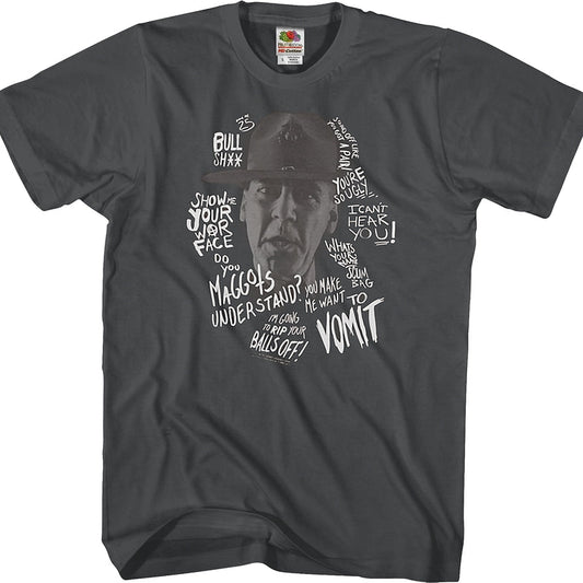 Gunnery Quotes Full Metal Jacket T-Shirt
