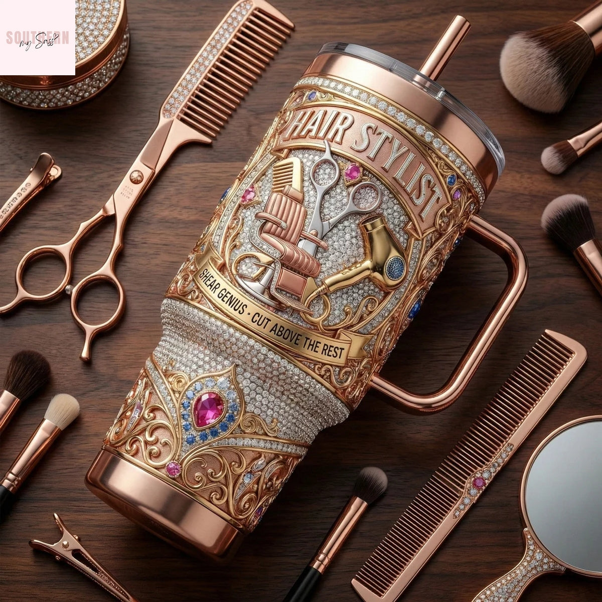 Hair Stylist Shear Genius – Cut Above The Rest Tumbler
