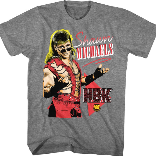 Gray HBK Shawn Michaels T-Shirt
