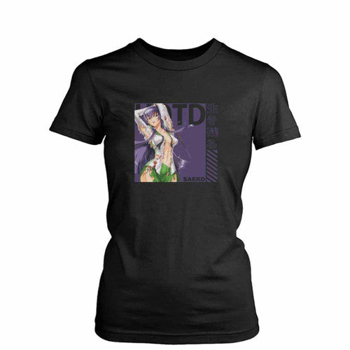 Highschool Of The Dead Saeko Busujima Anime Love Art Womens T-Shirt Tee