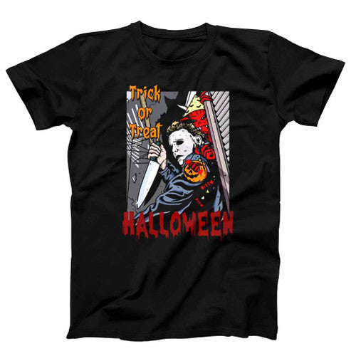 Horror Vintage Trick Or Treat Halloween Mens T-Shirt Tee
