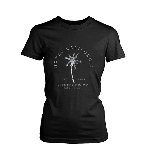 Hotel California Modern Vintage Logo Womens T-Shirt Tee